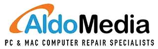 aldomedia computer repair logo